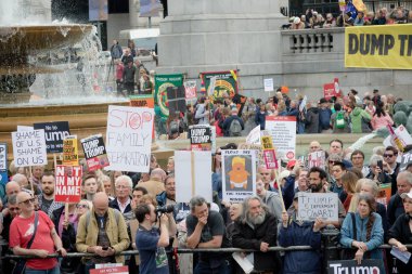 Londra'nın merkezinde Anti Donald Trump Protestocular