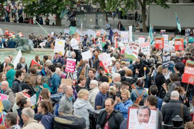 Londra'nın merkezinde Anti Donald Trump Protestocular