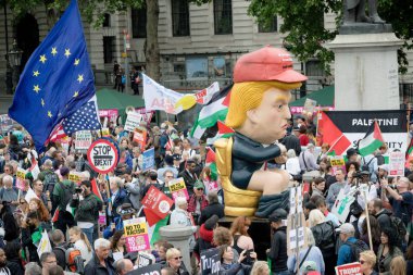Londra'nın merkezinde Anti Donald Trump Protestocular