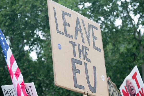 Manifestantes anti Donald Trump en el centro de Londres —  Fotos de Stock