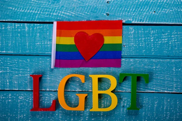 Foto de arriba hacia abajo del concepto de Orgullo Gay — Foto de Stock