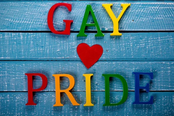 Топ вниз фото концепція гей гордість — стокове фото
