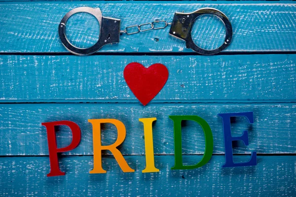 Top down photo of Gay Pride concept — Stock Photo, Image