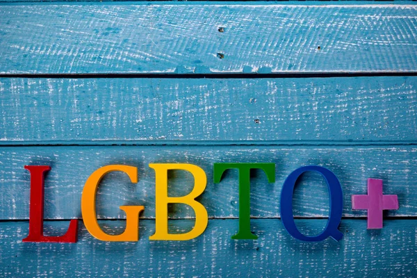 Top down foto af Gay Pride koncept - Stock-foto