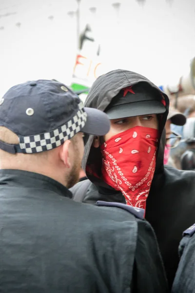 Anti fascist protests in London — Stock Photo, Image