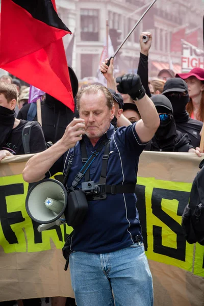 Manifestations antifascistes à Londres — Photo