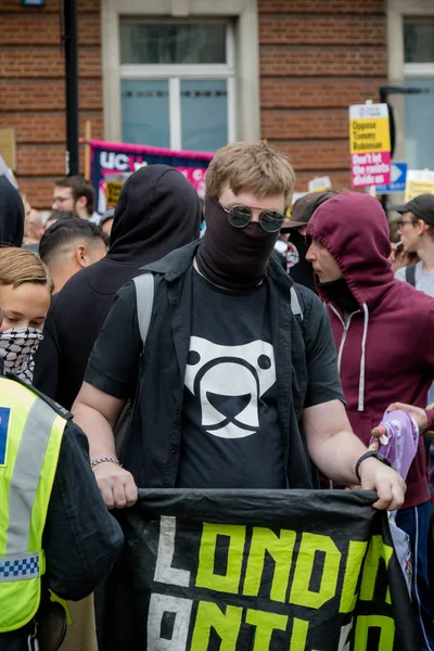 Manifestations antifascistes à Londres — Photo