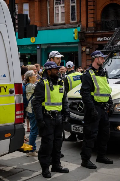 Londra'da anti faşist protestolar — Stok fotoğraf