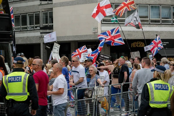 Antifascistiska protester i London — Stockfoto