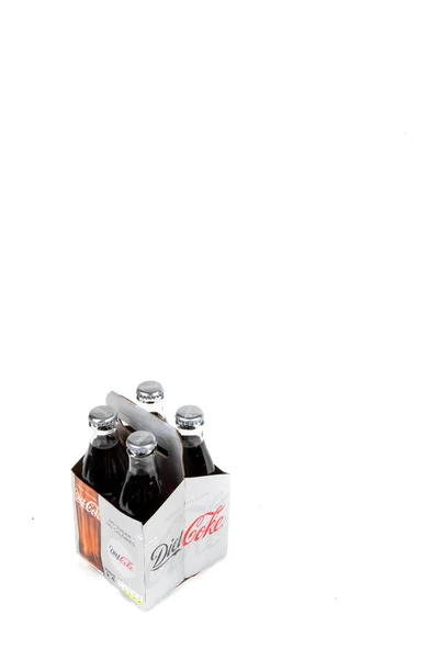 Скляні Кока-кола пляшки — стокове фото
