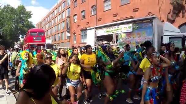 Londýn Spojené Království Srpen 2019 Skupina Umělců Notting Hill Karneval — Stock video