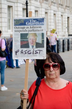 Londra'nın merkezinde protestolar31 Ağustos 2019