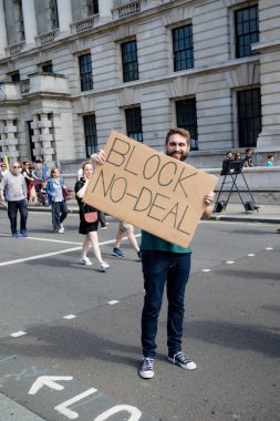 Londra'nın merkezinde protestolar31 Ağustos 2019