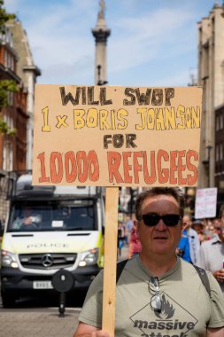 Londra'nın merkezinde protestolar31 Ağustos 2019