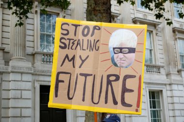 Londra'nın merkezinde protestolar31 Ağustos 2019