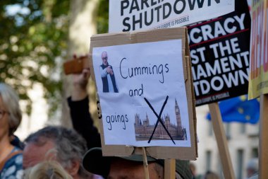 Londra'nın merkezinde protestolar31 Ağustos 2019