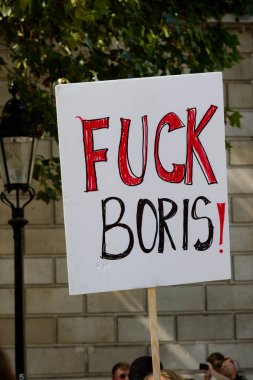 Londra'nın merkezinde protestolar31 Ağustos 2019