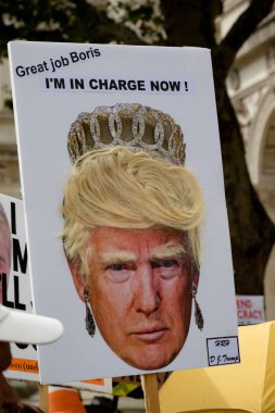 Londra'nın merkezinde protestolar31 Ağustos 2019