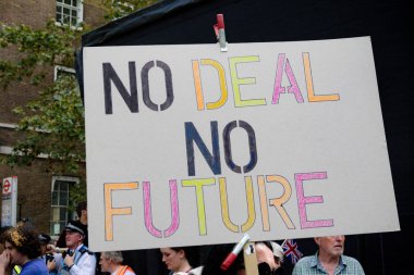 Londra'nın merkezinde protestolar31 Ağustos 2019