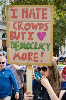 Londra'nın merkezinde protestolar31 Ağustos 2019