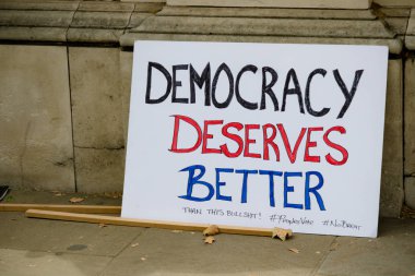 Londra'nın merkezinde protestolar31 Ağustos 2019