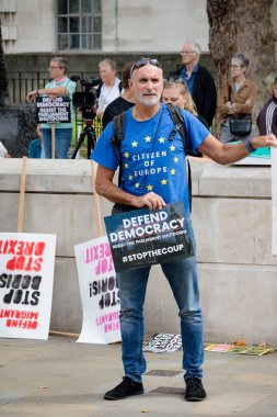 Londra'nın merkezinde protestolar31 Ağustos 2019