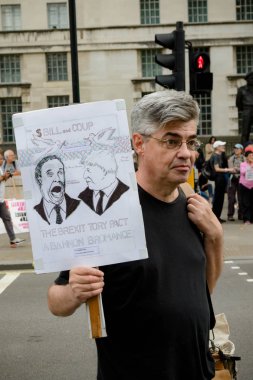 Londra'nın merkezinde protestolar31 Ağustos 2019