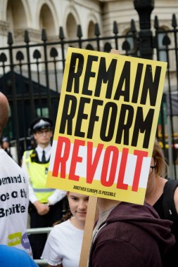 Londra'nın merkezinde protestolar31 Ağustos 2019