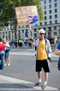 Londra'nın merkezinde protestolar31 Ağustos 2019