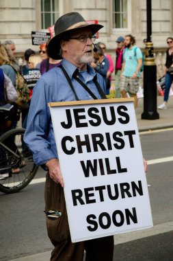 Londra'nın merkezinde protestolar31 Ağustos 2019