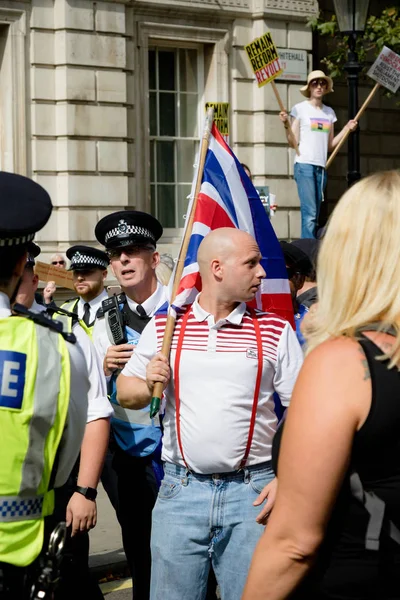 Londra'nın merkezinde protestolar31 Ağustos 2019 — Stok fotoğraf