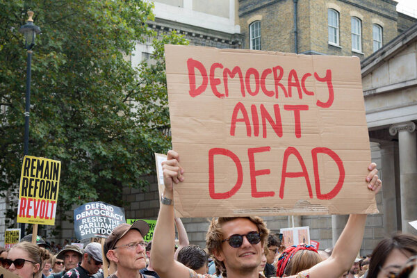 Protests in Central London August 31st 2019