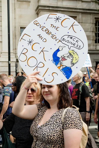 Proteste im Zentrum Londons am 31. August 2019 — Stockfoto