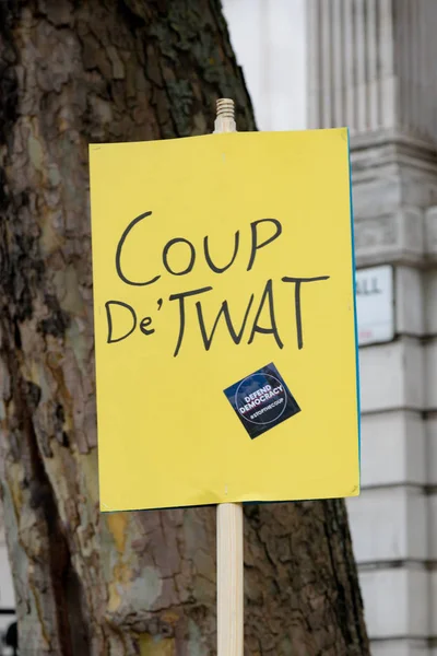 Protests in Central London August 31st 2019 — Stock Photo, Image