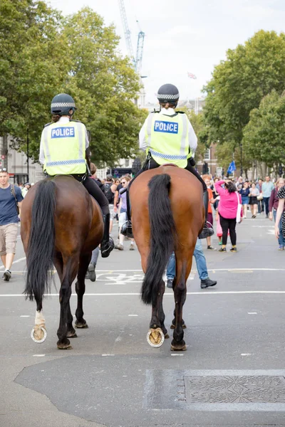 Protester i centrala London 31 augusti 2019 — Stockfoto