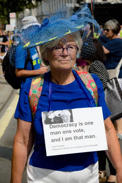 Proteste im Zentrum Londons am 31. August 2019 — Stockfoto