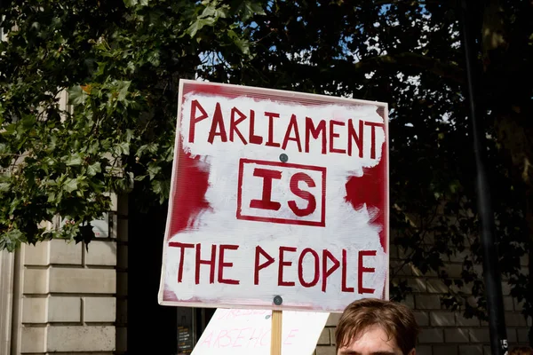 Protestos no centro de Londres 31 de agosto de 2019 — Fotografia de Stock