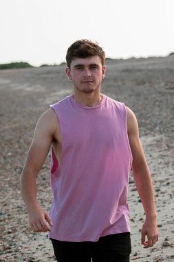 Altın saat plaj yürüyüş