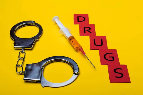 Έννοια της παράνομης κρίσης ναρκωτικών — Φωτογραφία Αρχείου