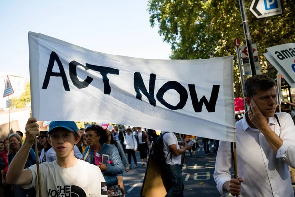 Klimaatverandering demonstranten in Londen — Stockfoto