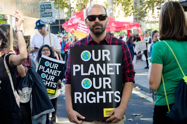 Londra'da iklim değişikliği protestocular — Stok fotoğraf