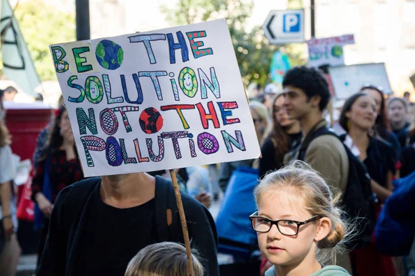 Klimaatverandering demonstranten in Londen — Stockfoto