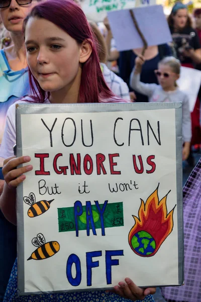 Manifestantes das alterações climáticas em Londres — Fotografia de Stock