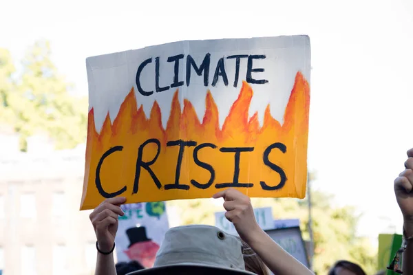 Protestujących zmian klimatycznych w Londynie — Zdjęcie stockowe