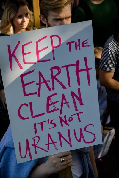 Manifestantes del cambio climático en Londres —  Fotos de Stock