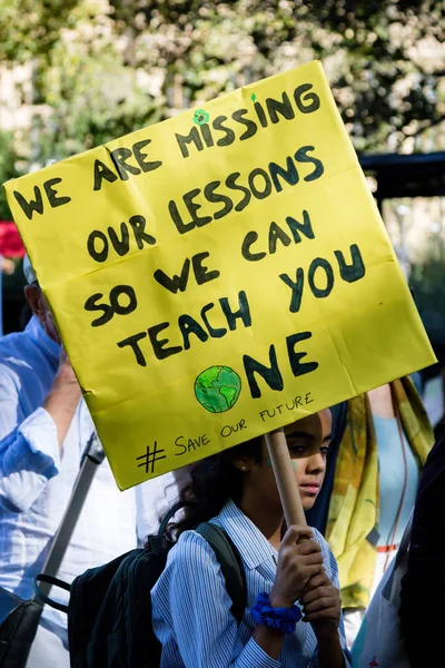 Klimaatverandering demonstranten in Londen — Stockfoto