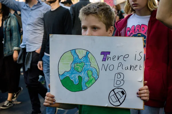 Manifestantes del cambio climático en Londres —  Fotos de Stock