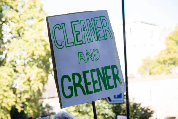 Klimaatverandering demonstranten in Londen — Stockfoto