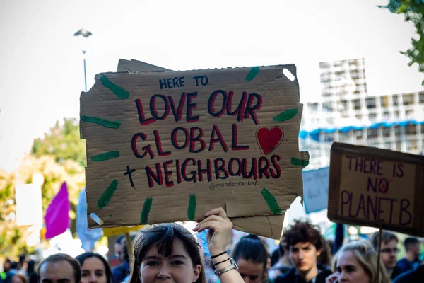 Climate change protesters in London — Stock Photo, Image