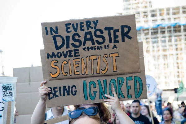 Manifestantes das alterações climáticas em Londres — Fotografia de Stock